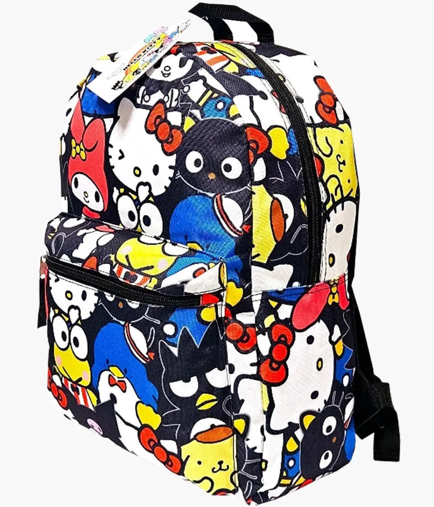 16" Sanrio Characters All Over Print Canvas Backpack