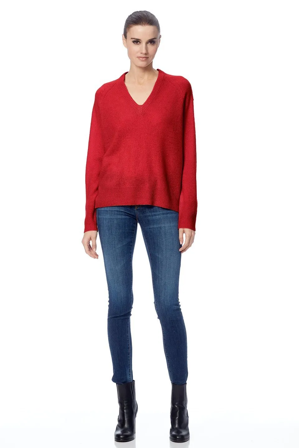 360 Cashmere - Callie Cashmere Sweater in Brick