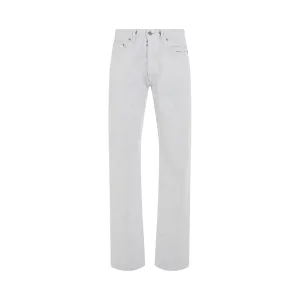 5 Pocket Straight Leg Jeans in Ice