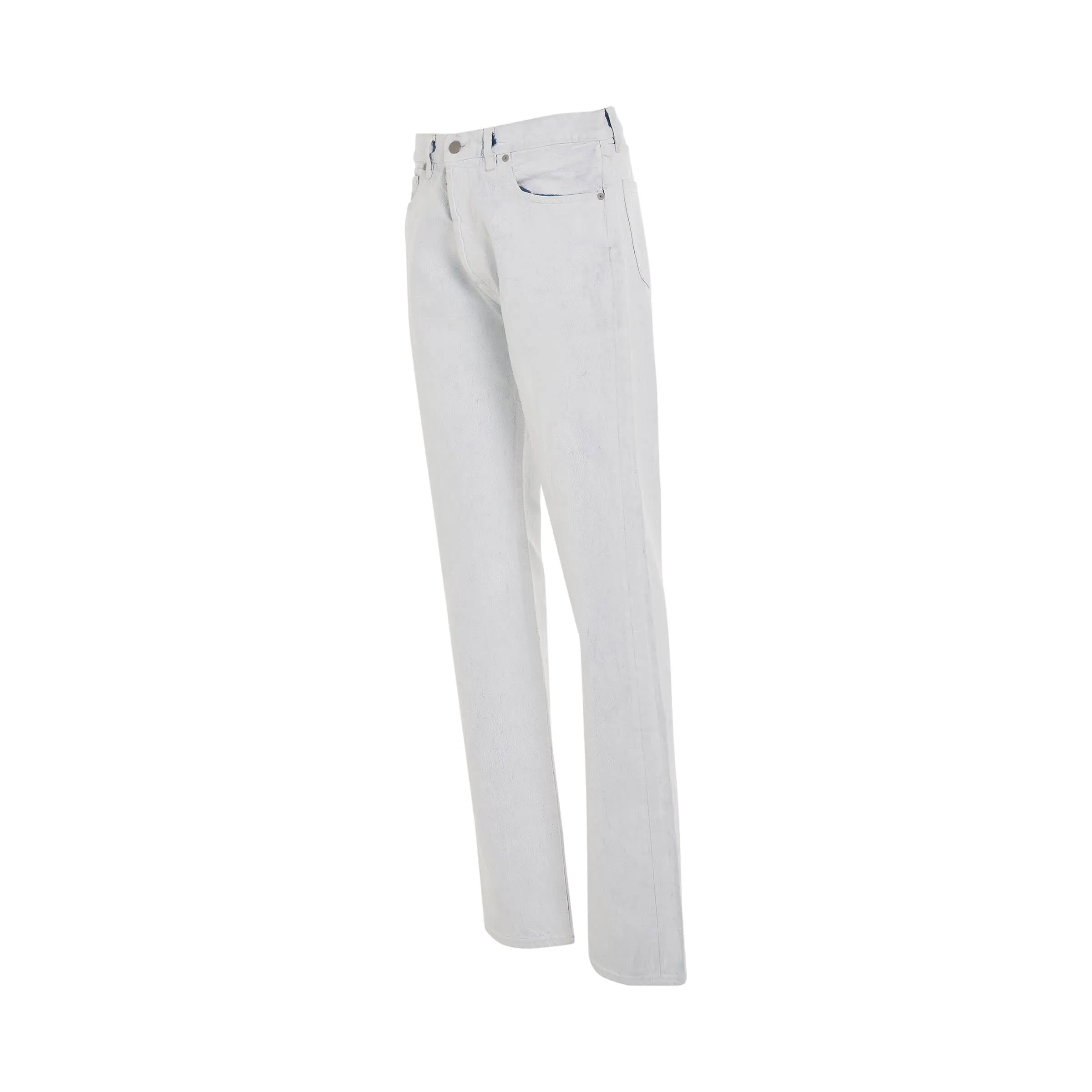 5 Pocket Straight Leg Jeans in Ice