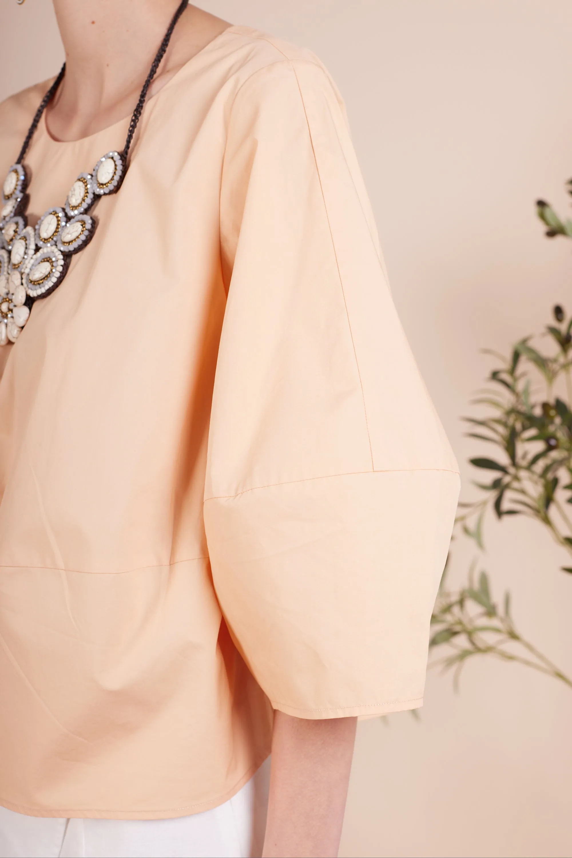 AALIYAH COTTON POPLIN BLOUSE