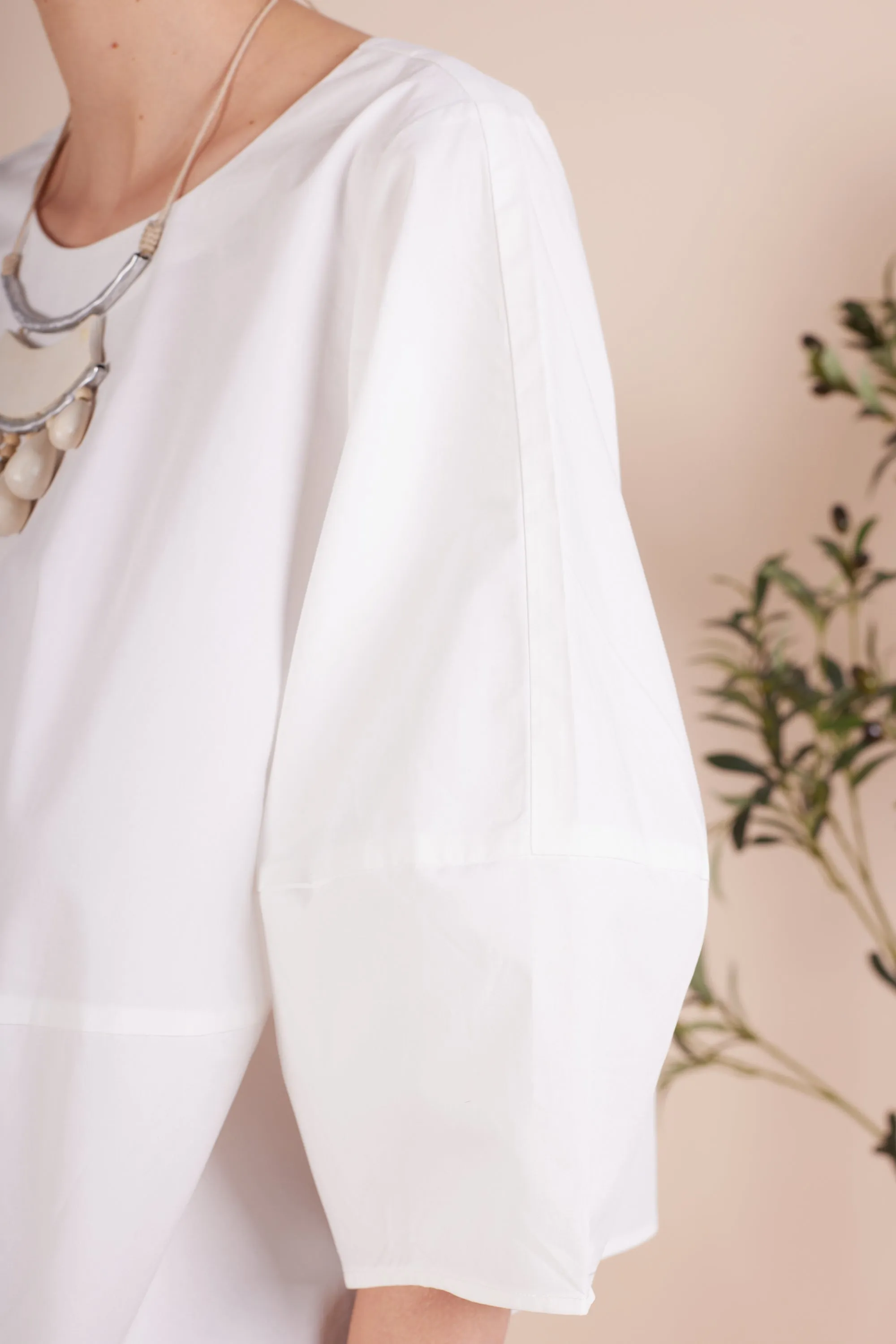 AALIYAH COTTON POPLIN BLOUSE