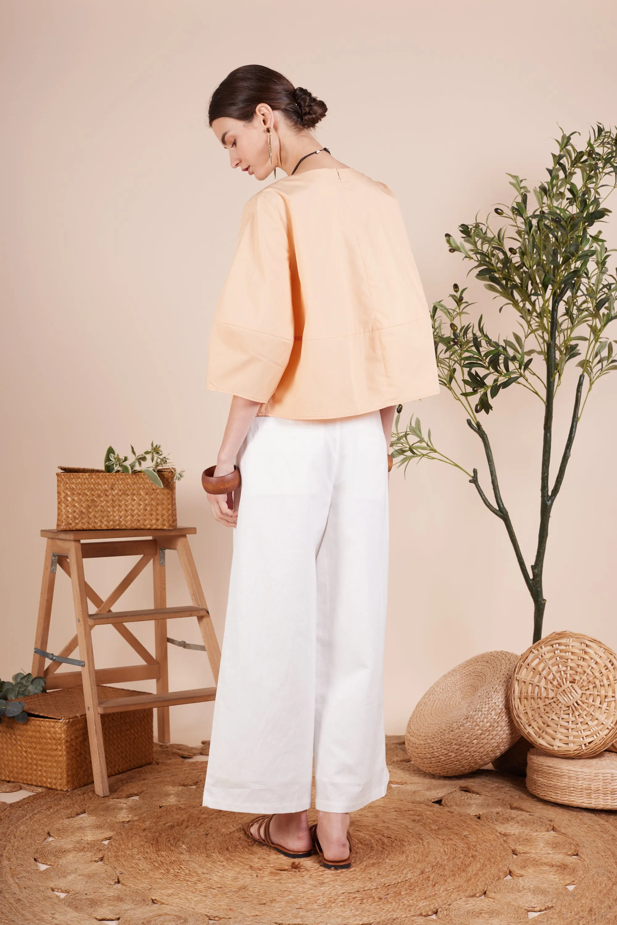 AALIYAH COTTON POPLIN BLOUSE
