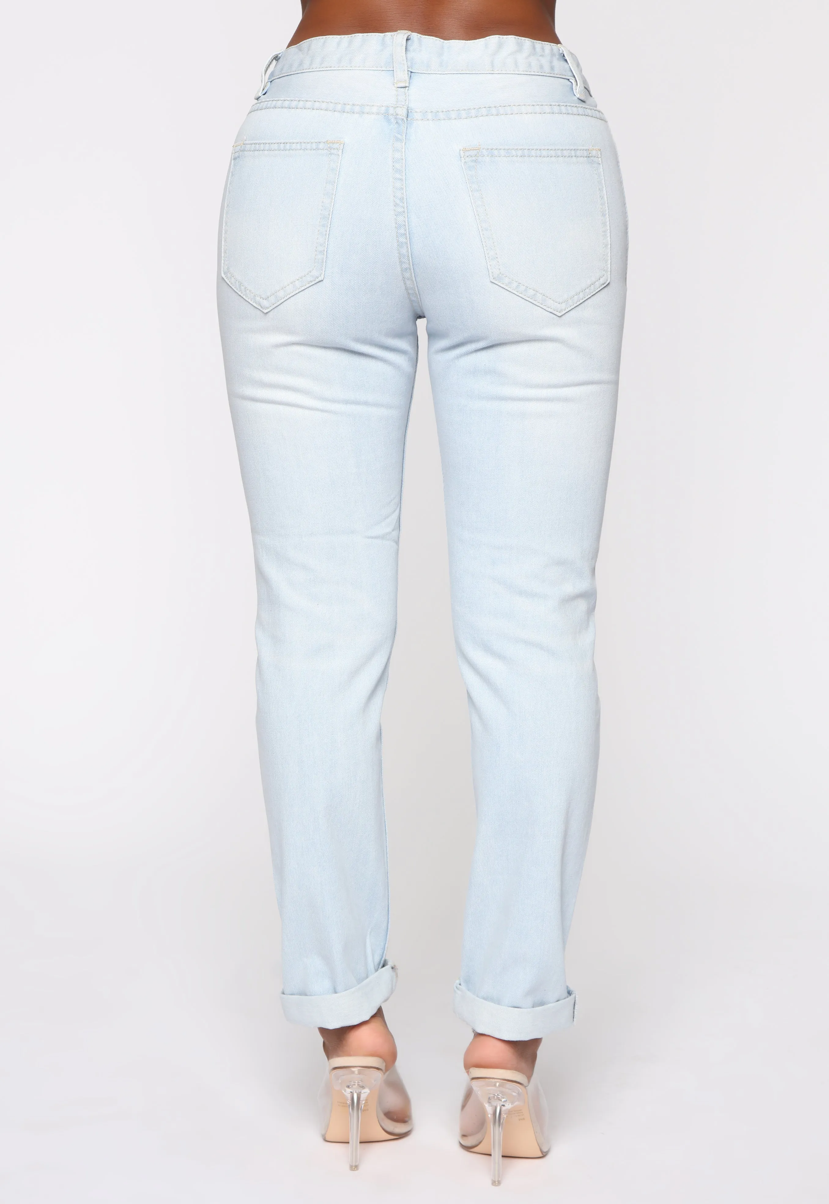 Bad Breakup Boyfriend Jeans - Light Blue Wash