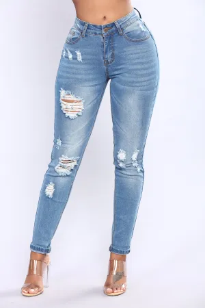 Before Sun Down Jeans - Light Blue Wash