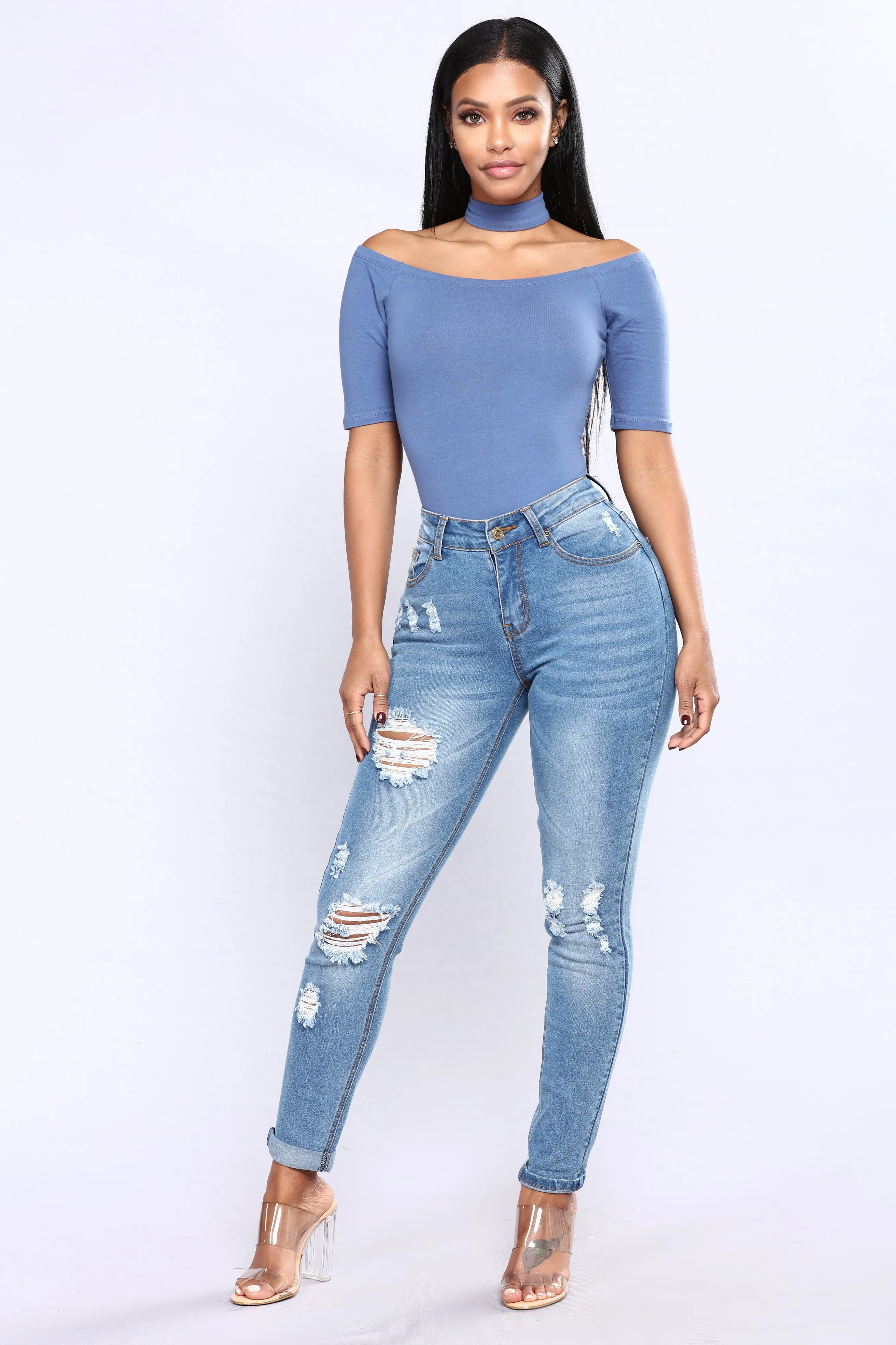 Before Sun Down Jeans - Light Blue Wash