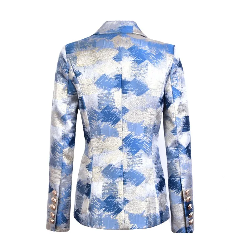 Blazer - Dames - Double-Breasted, Stijlvol en Tijdloos Design met Luxe Materiaal