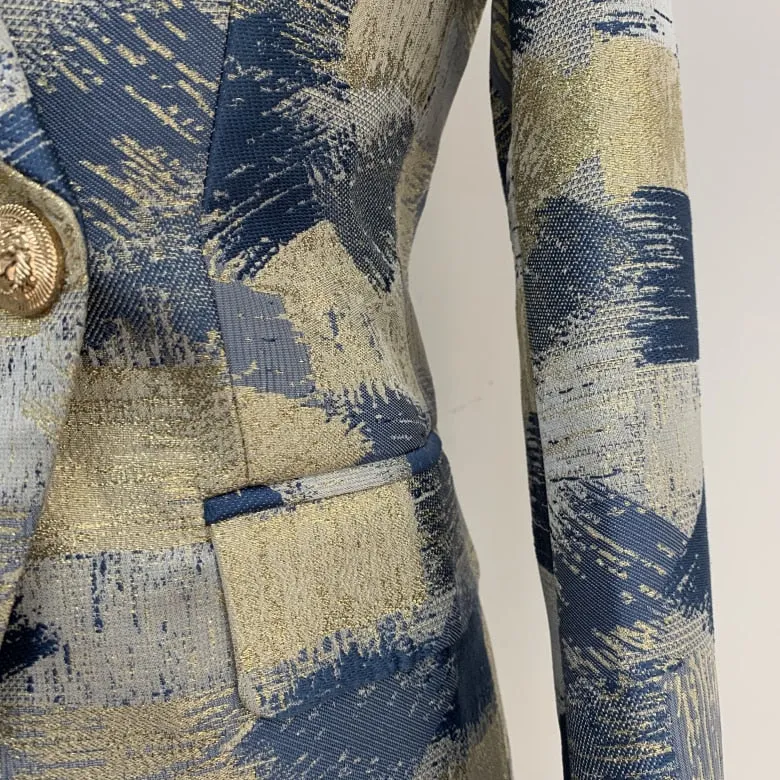 Blazer - Dames - Double-Breasted, Stijlvol en Tijdloos Design met Luxe Materiaal