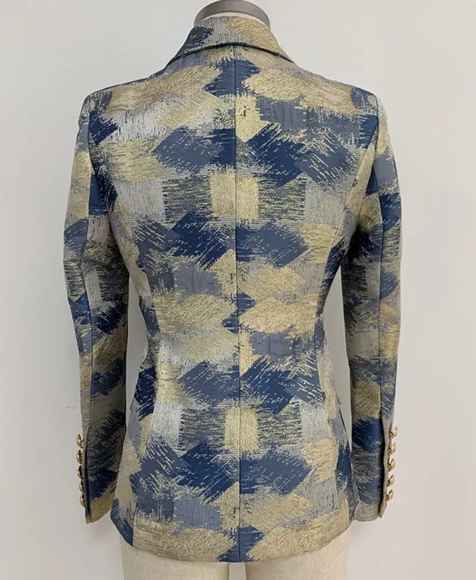 Blazer - Dames - Double-Breasted, Stijlvol en Tijdloos Design met Luxe Materiaal