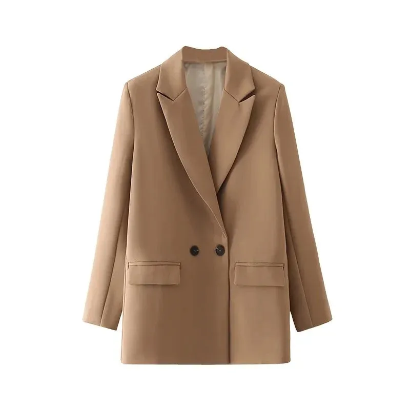 Blazer - Dames - Stijlvolle GENI Blazer van Katoen met Slim Fit Pasvorm en Tijdloos Design