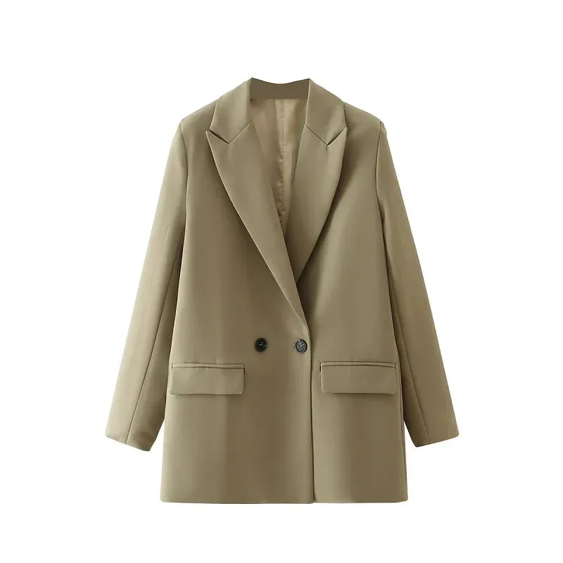 Blazer - Dames - Stijlvolle GENI Blazer van Katoen met Slim Fit Pasvorm en Tijdloos Design