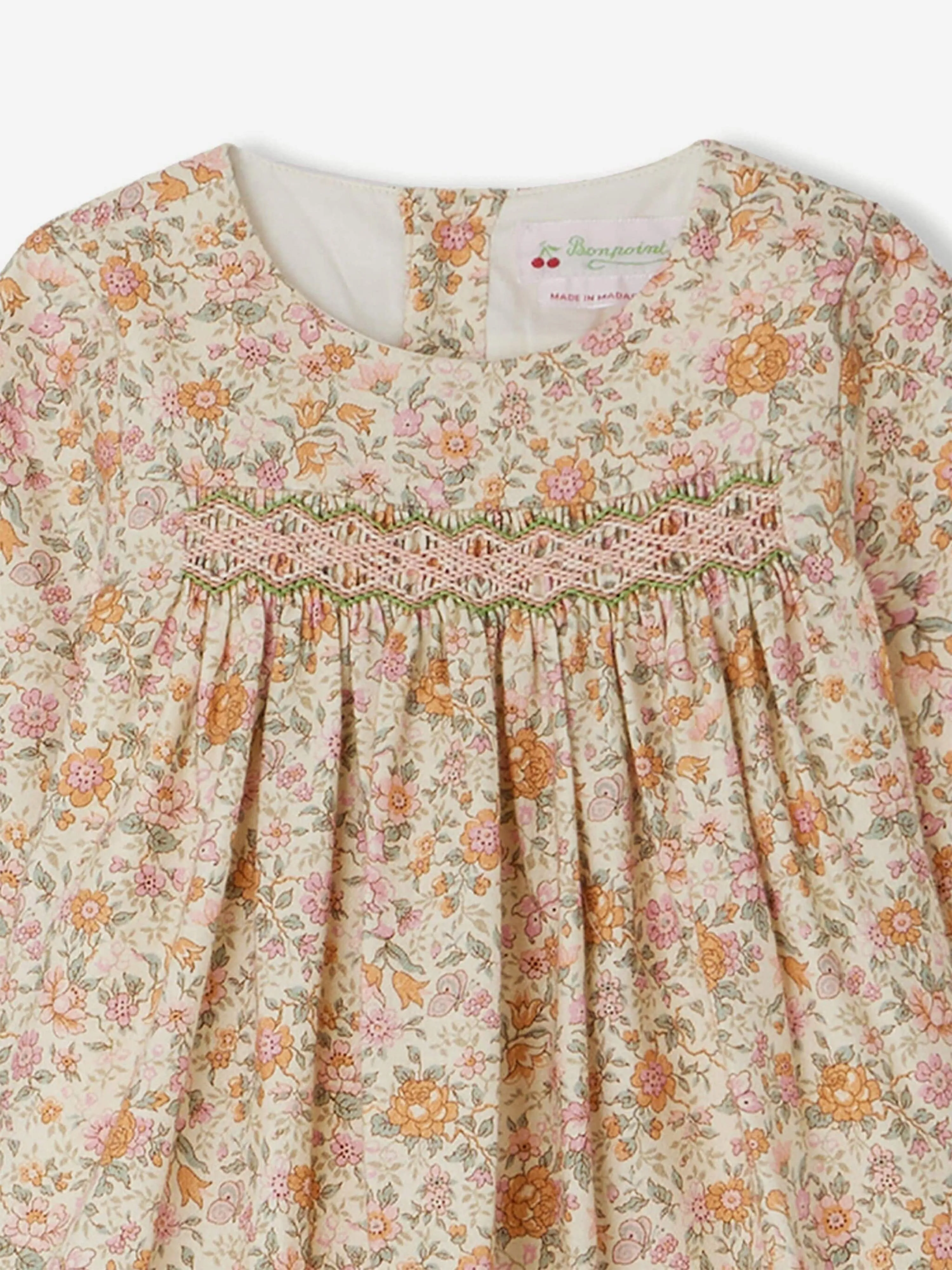 Bonpoint Baby Girls Felicie Smocked Dress in Multicolour
