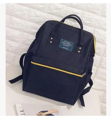 DIDA BEAR Fashion Women Backpacks Female Denim School Bag For Teenagers Girls Travel Rucksack Kanken Space Backpack Sac A Dos
