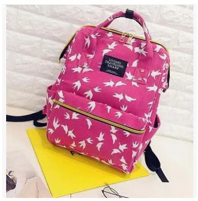 DIDA BEAR Fashion Women Backpacks Female Denim School Bag For Teenagers Girls Travel Rucksack Kanken Space Backpack Sac A Dos