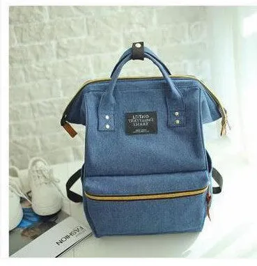 DIDA BEAR Fashion Women Backpacks Female Denim School Bag For Teenagers Girls Travel Rucksack Kanken Space Backpack Sac A Dos