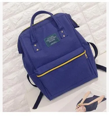 DIDA BEAR Fashion Women Backpacks Female Denim School Bag For Teenagers Girls Travel Rucksack Kanken Space Backpack Sac A Dos