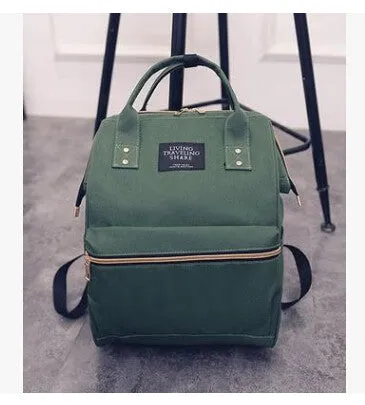 DIDA BEAR Fashion Women Backpacks Female Denim School Bag For Teenagers Girls Travel Rucksack Kanken Space Backpack Sac A Dos