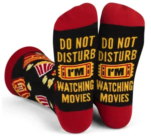 Do Not Disturb, I'm Watching Movies Crew Sock