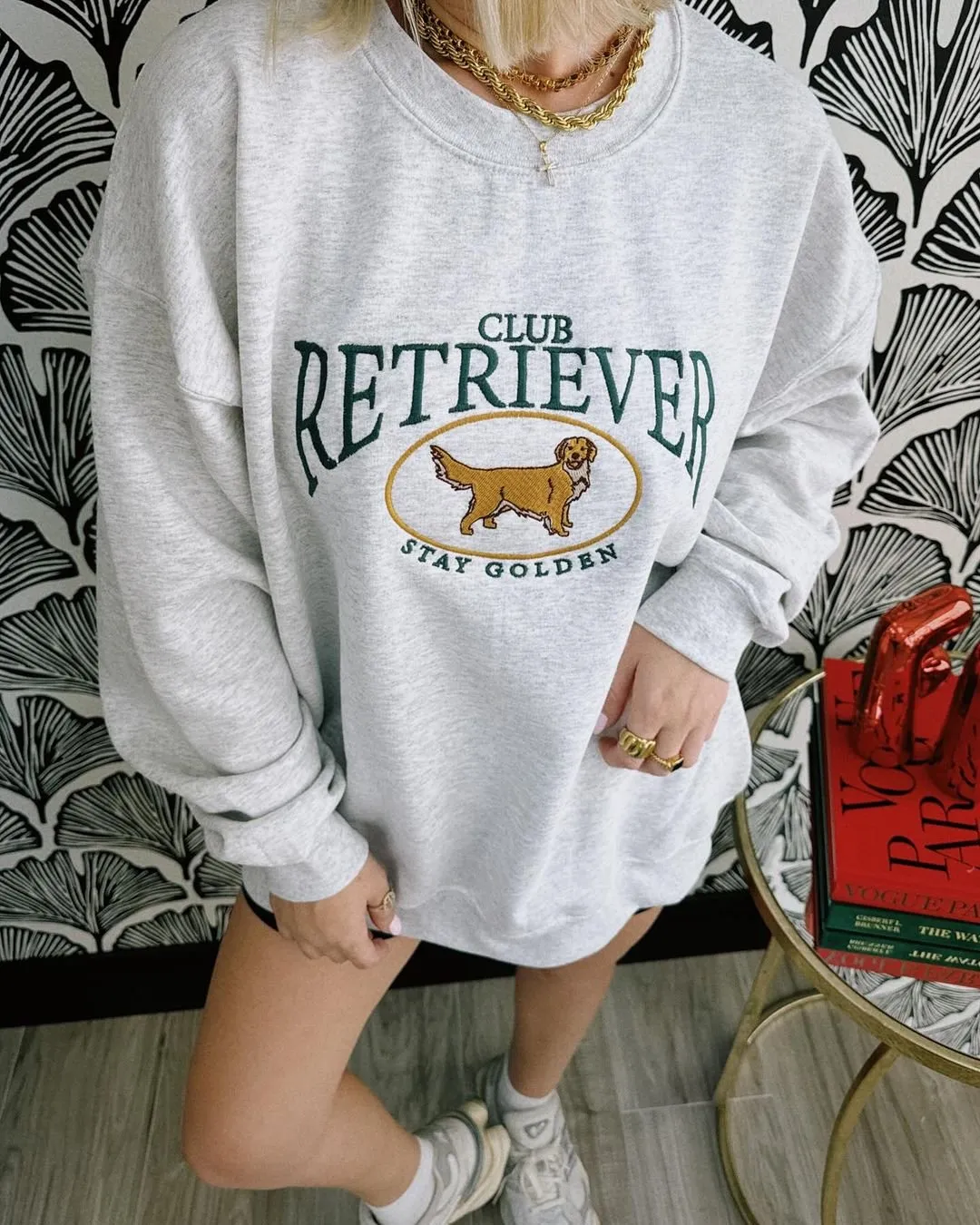Embroidered Retriever Club Sweatshirt