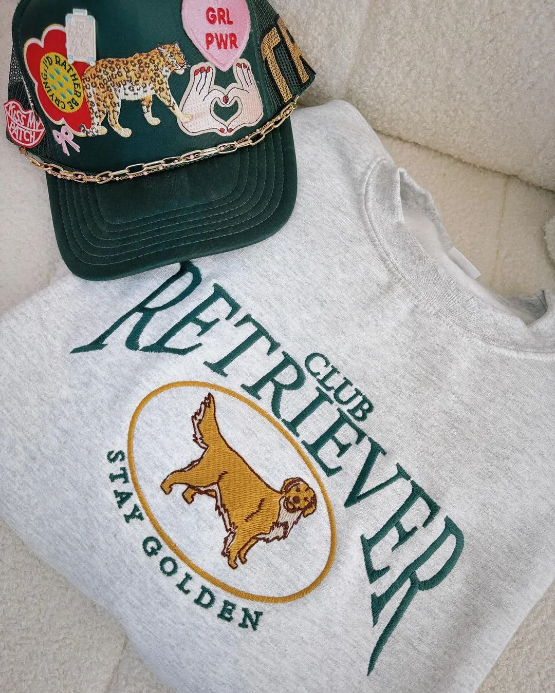 Embroidered Retriever Club Sweatshirt