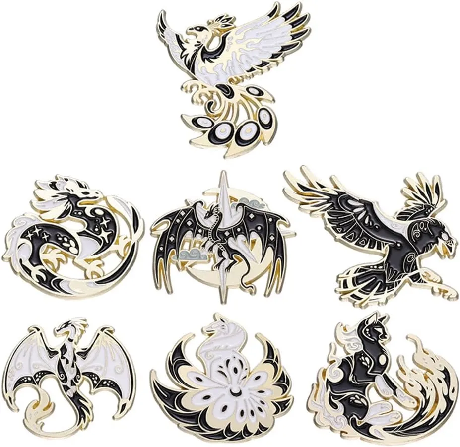 Enamel Pin Set Creative Lovely Brooch Pins Enamel Lapel Pin Lettering Pins Lapel Badge