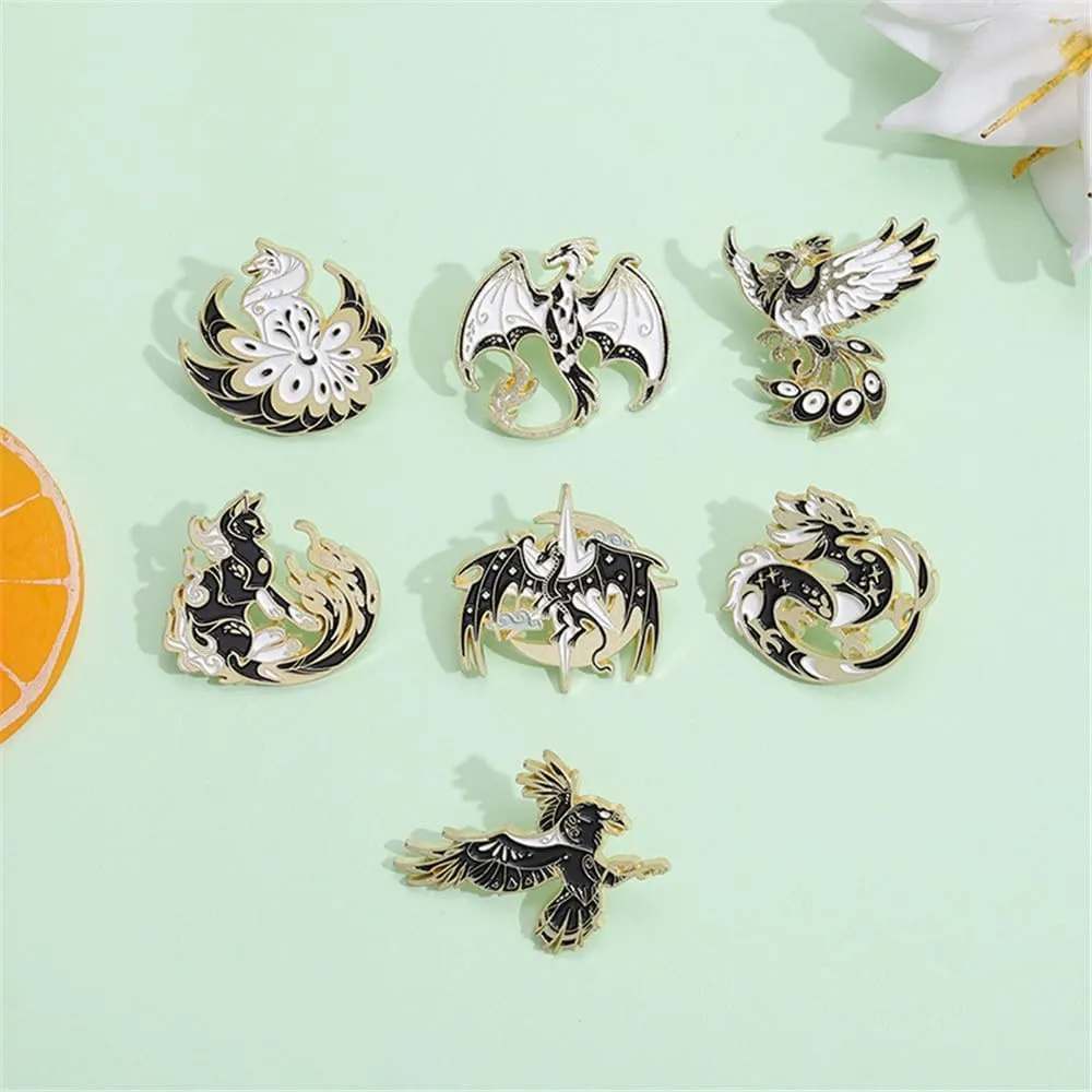 Enamel Pin Set Creative Lovely Brooch Pins Enamel Lapel Pin Lettering Pins Lapel Badge