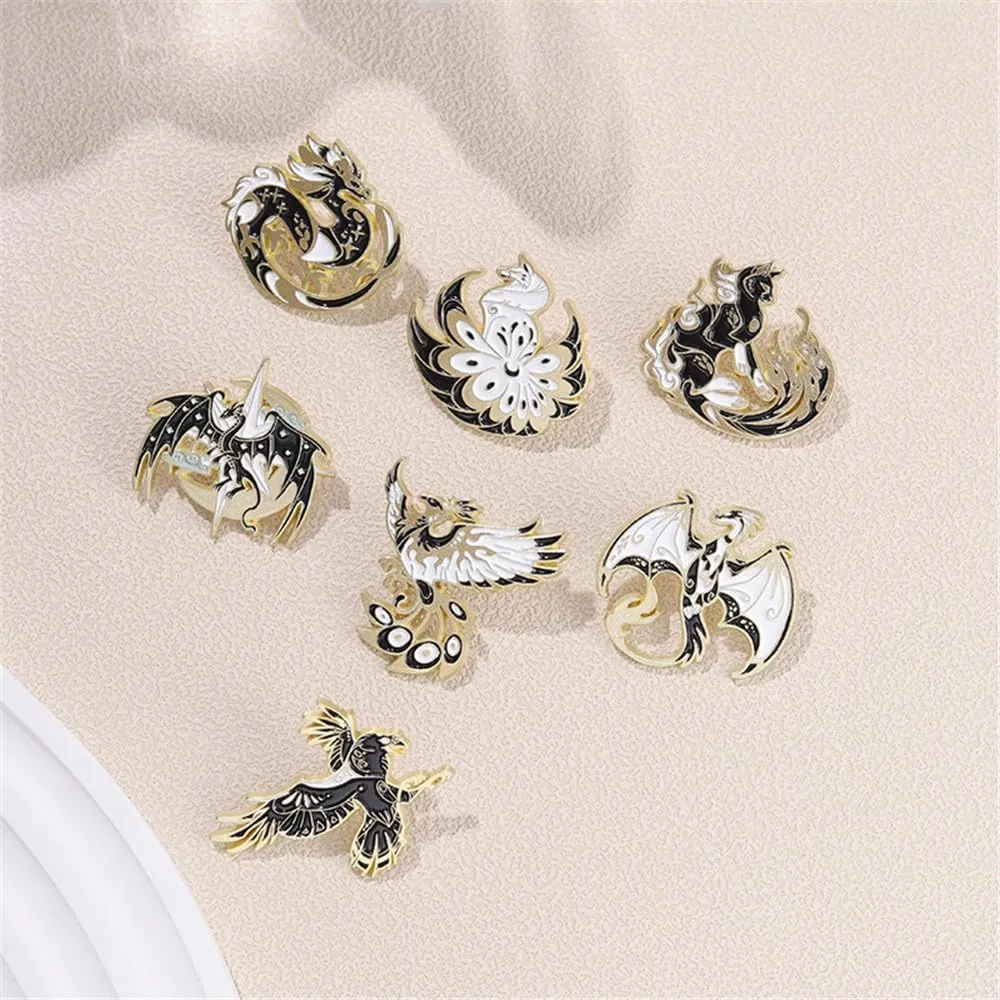 Enamel Pin Set Creative Lovely Brooch Pins Enamel Lapel Pin Lettering Pins Lapel Badge