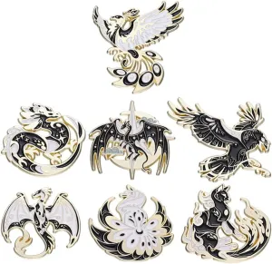 Enamel Pin Set Creative Lovely Brooch Pins Enamel Lapel Pin Lettering Pins Lapel Badge