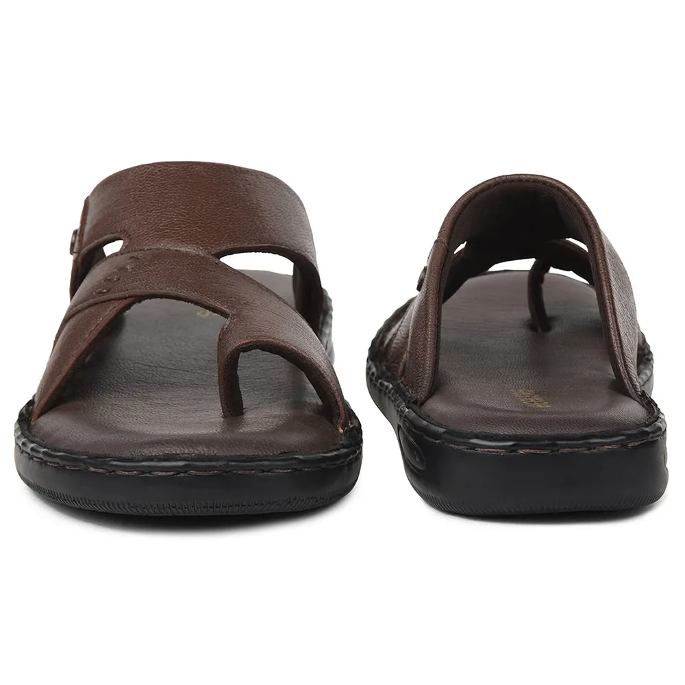 Healers Brown Casual Slipper For Mens AOL-10 By Liberty