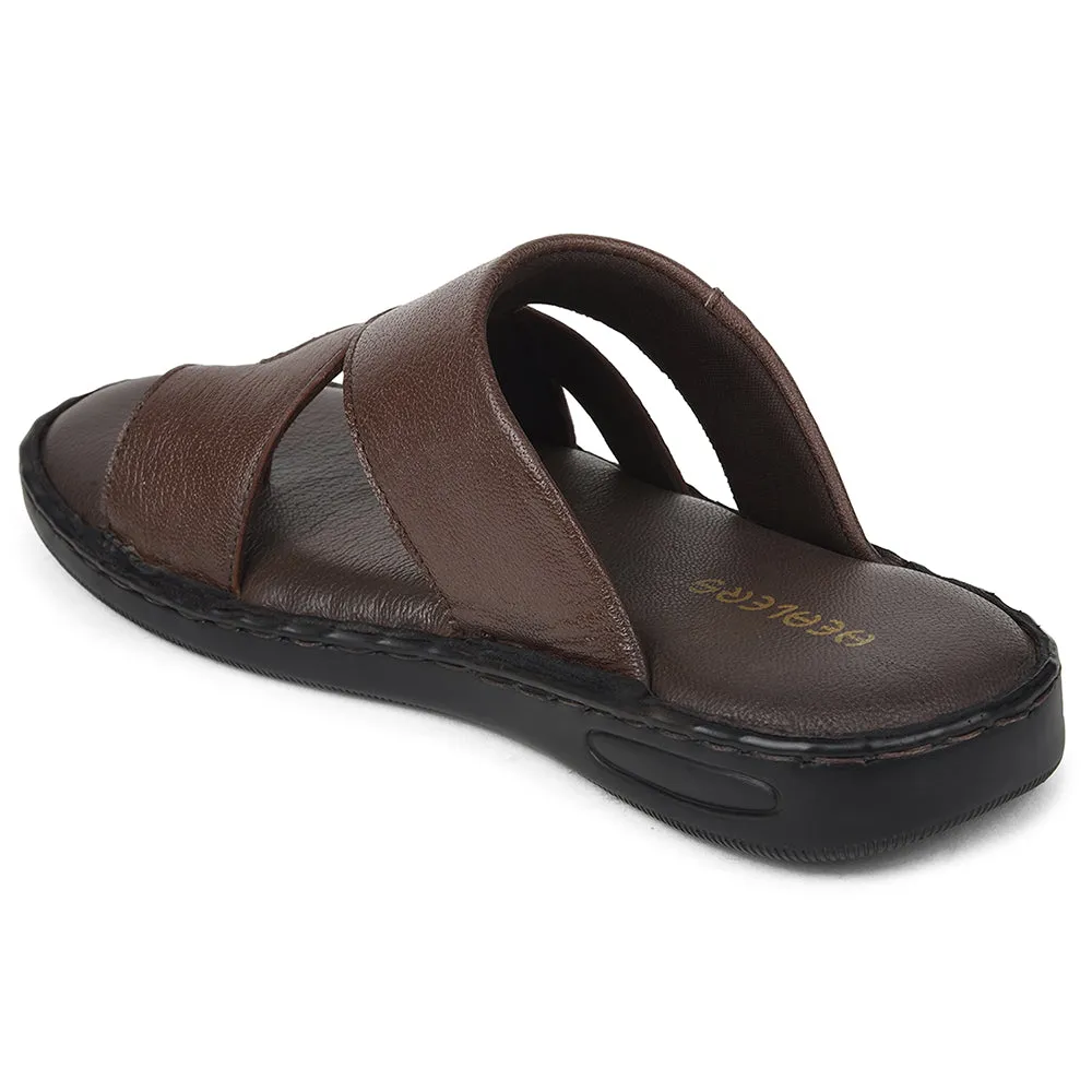 Healers Brown Casual Slipper For Mens AOL-10 By Liberty