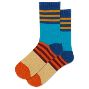 HOTSOX Women's Stripe Boot Crew Sock
