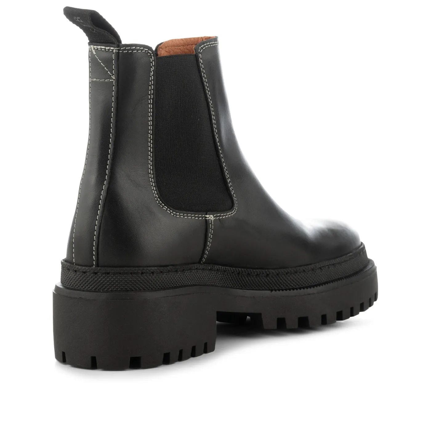 Iona chelsea boot leather - BLACK