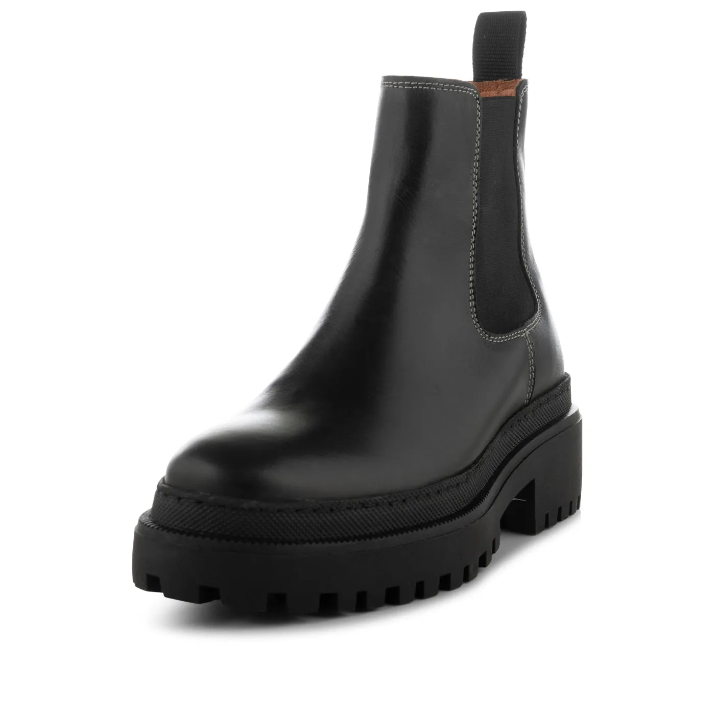 Iona chelsea boot leather - BLACK