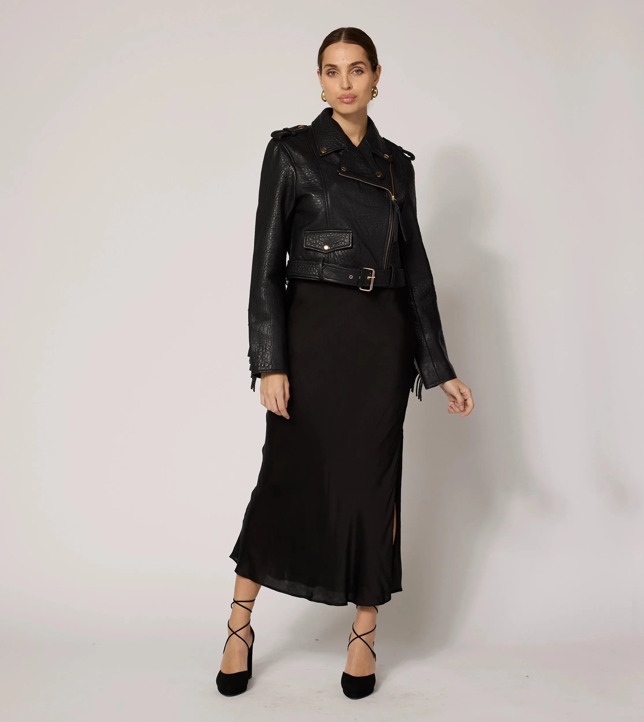 Kinsey Midi Skirt | Black
