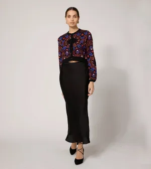 Kinsey Midi Skirt | Black