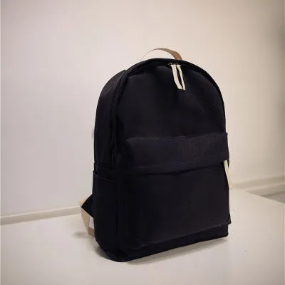 Lemon Kitten Japanese Canvas Solid Backpack