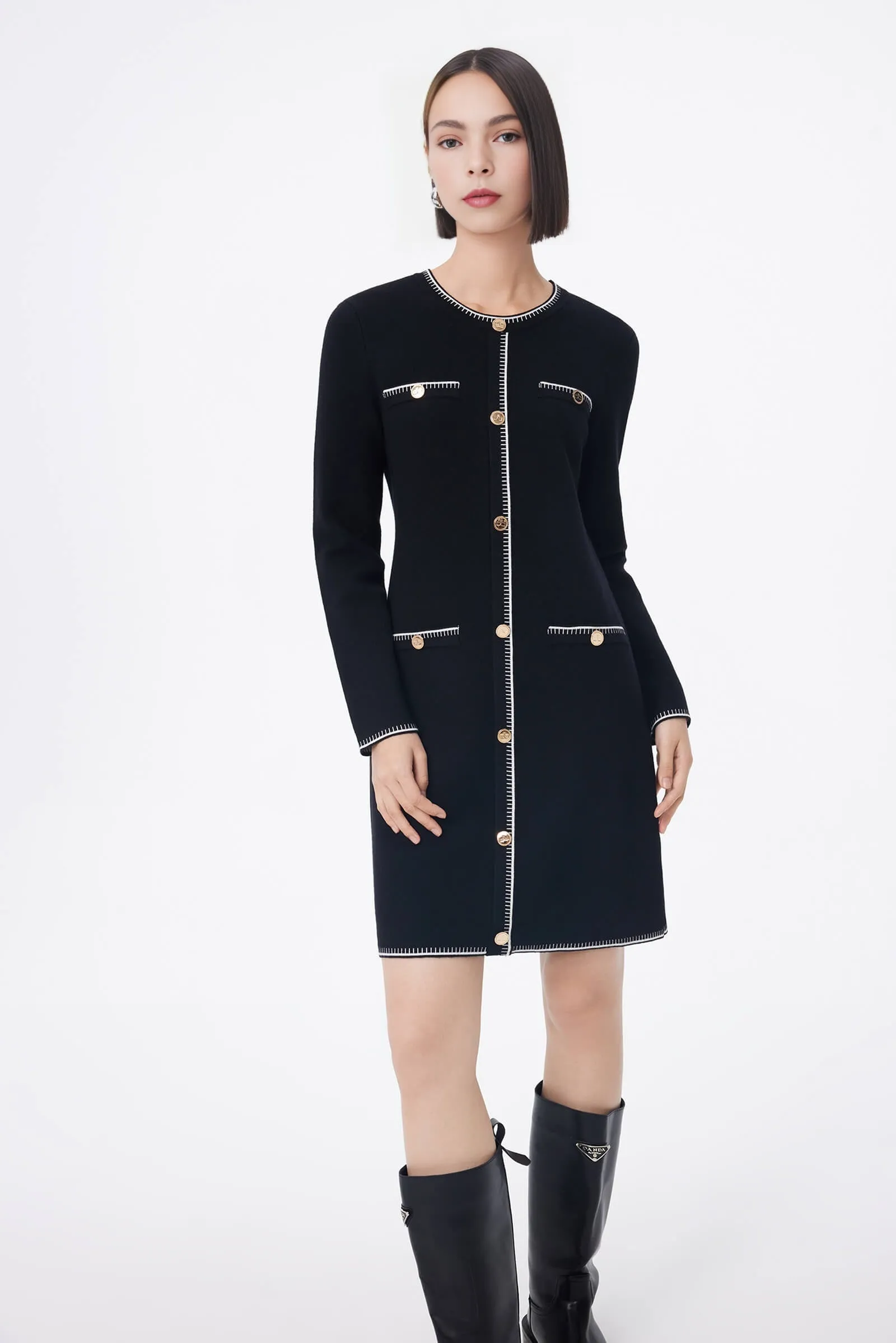 LILY Petite Elegance Knit Dress