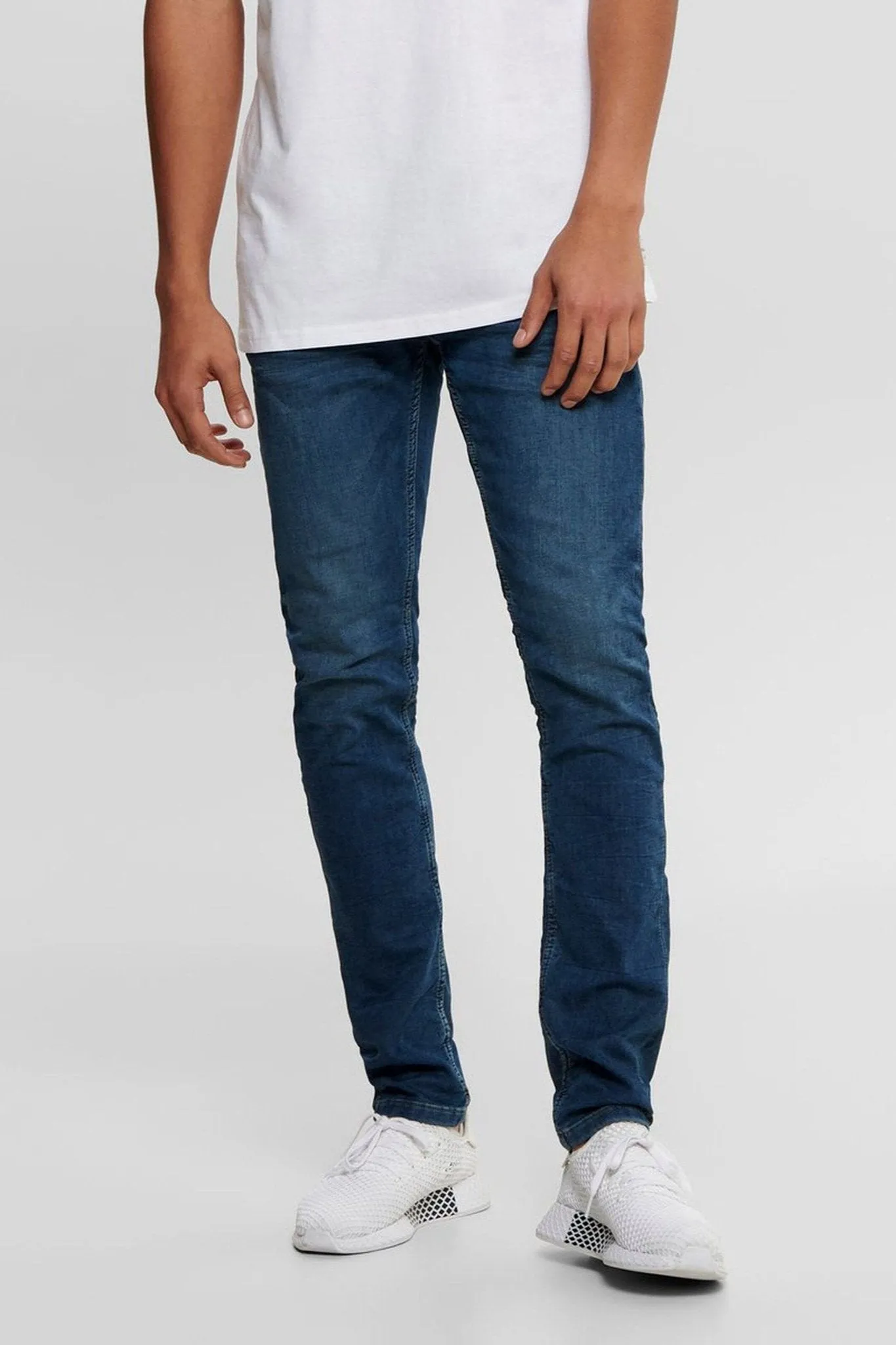 Loom Stretch Jeans - Blue denim