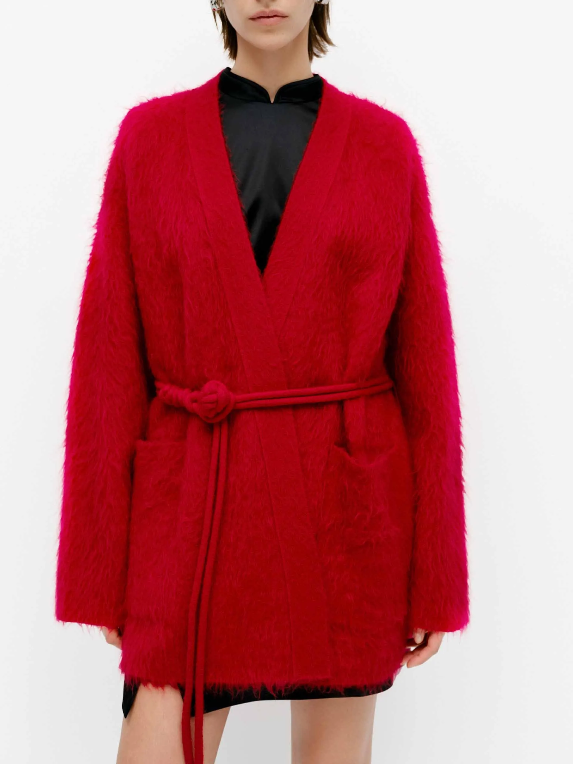Loose Brushed Cardigan