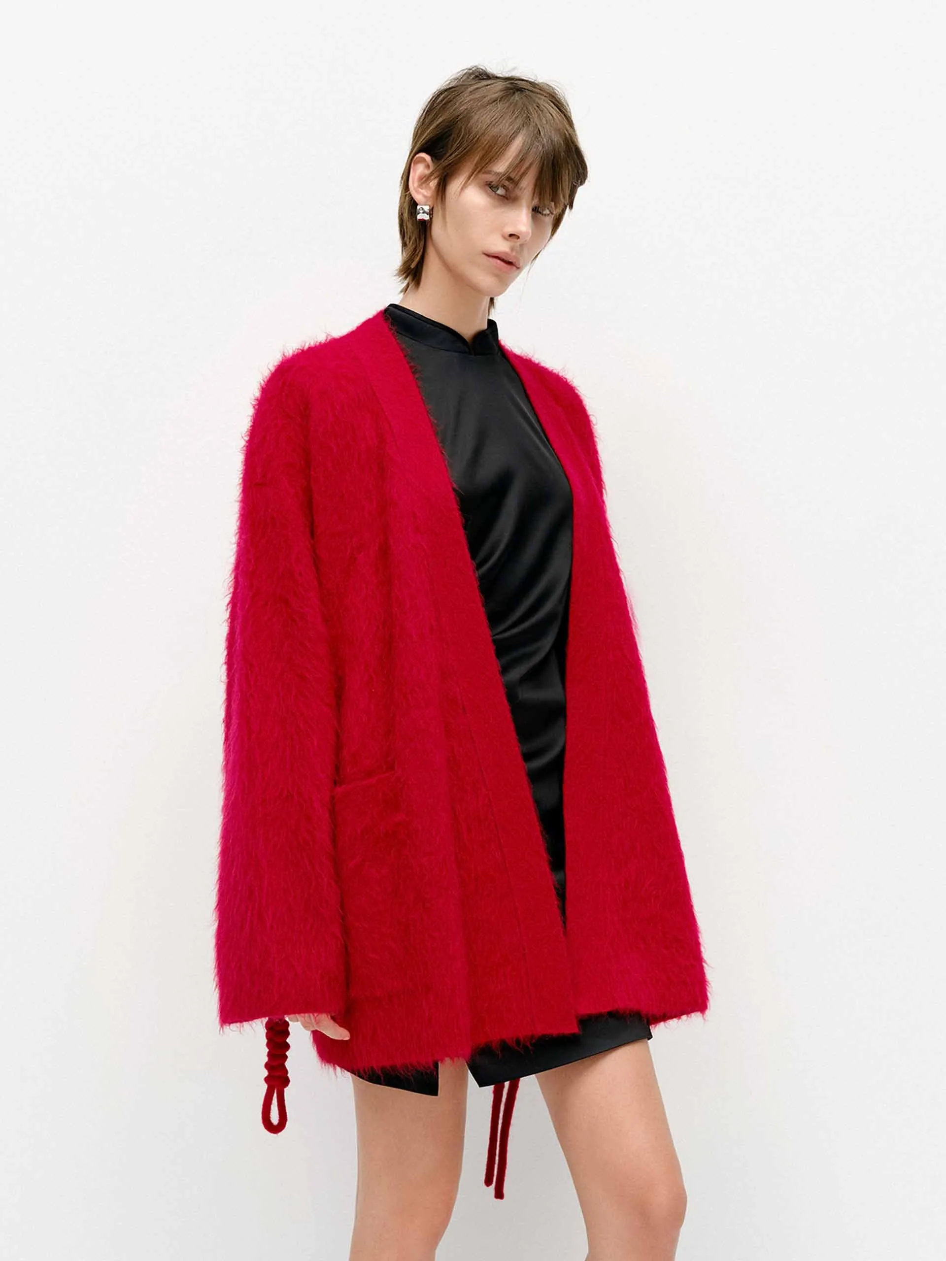 Loose Brushed Cardigan