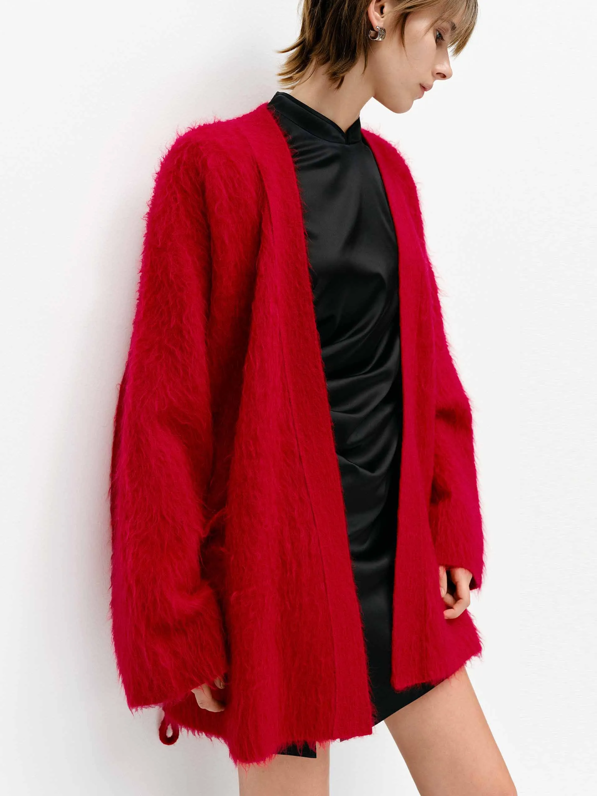 Loose Brushed Cardigan