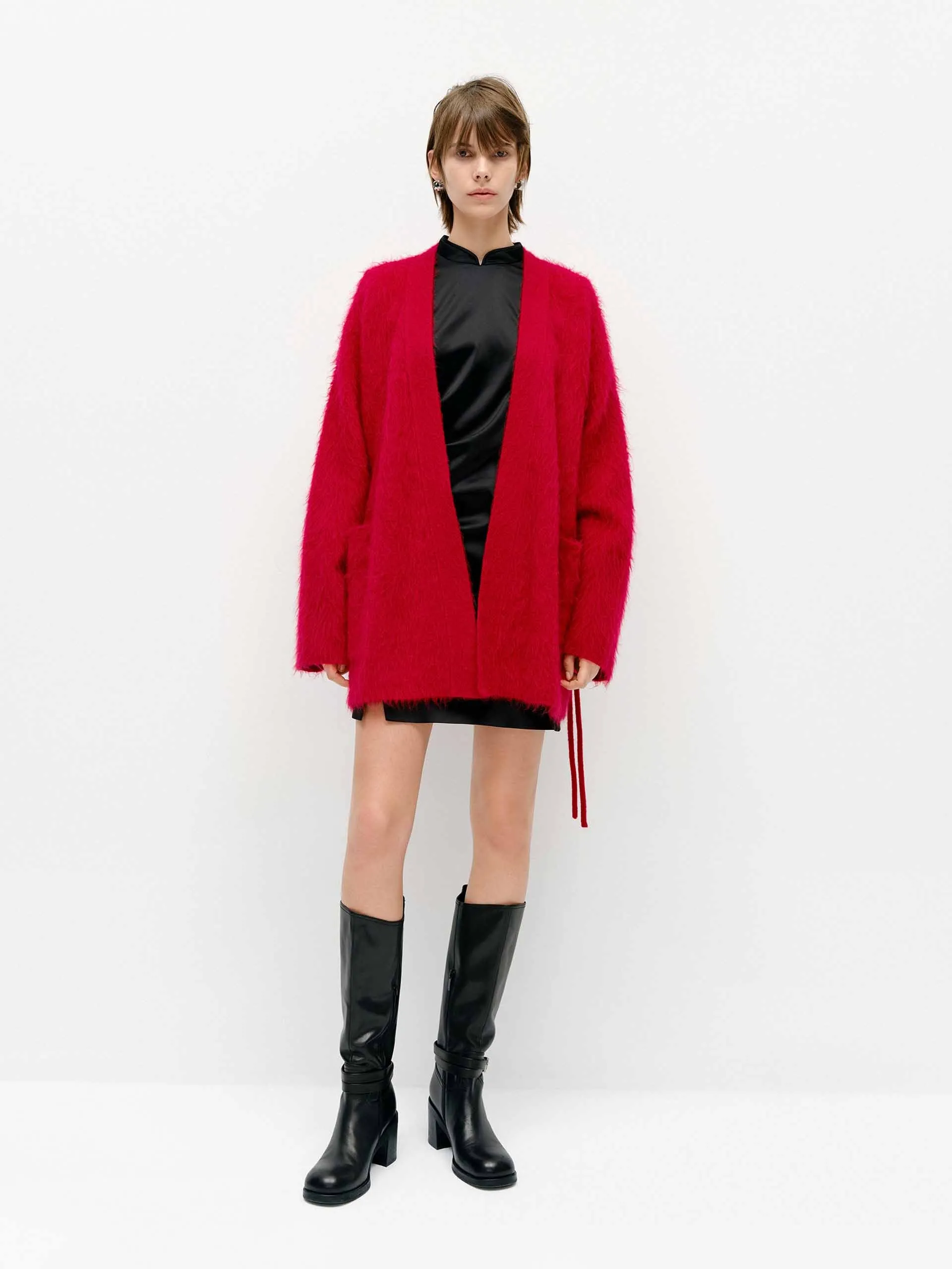 Loose Brushed Cardigan