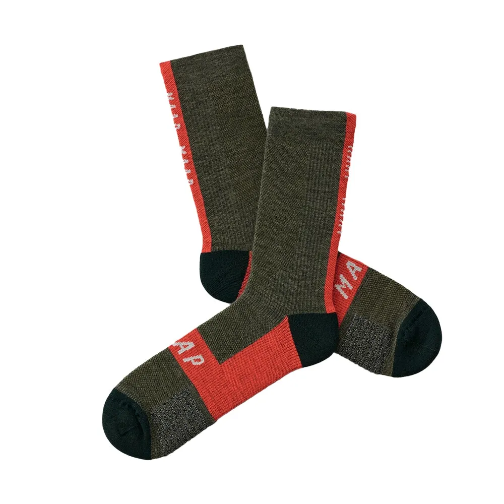 MAAP Alt Road Trail Socks - Olive/Mars