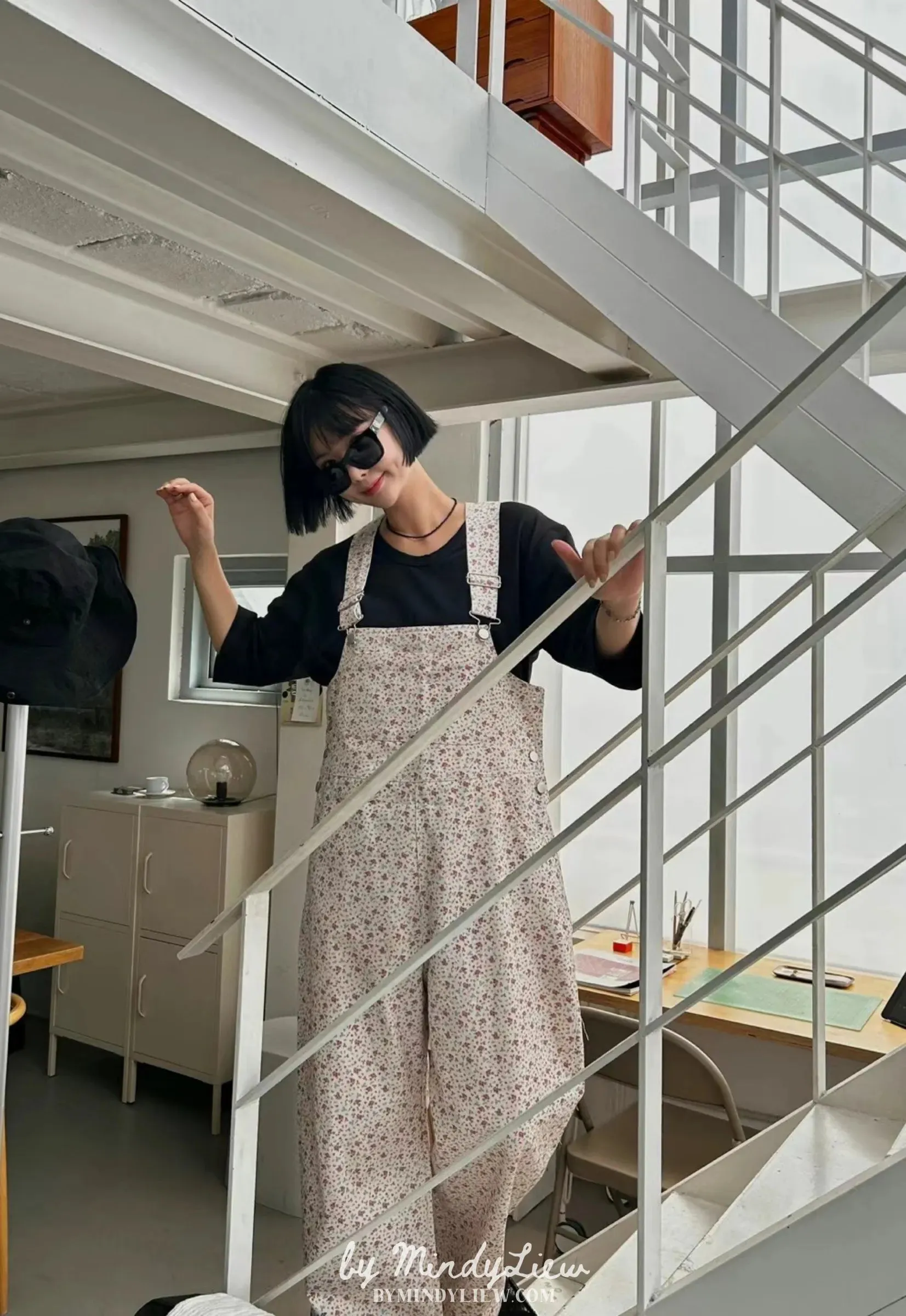 ML23950 Floral Jumpsuits