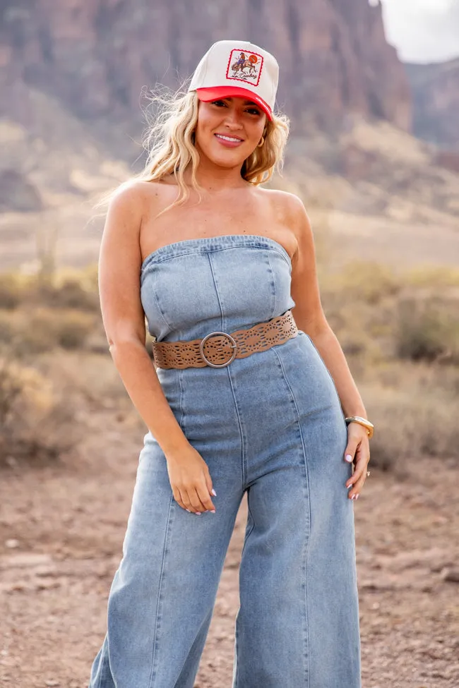 Nashville Nights Corset Denim Jumpsuit