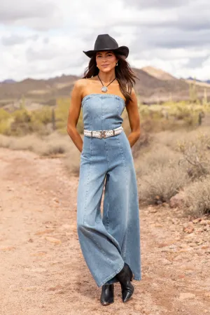 Nashville Nights Corset Denim Jumpsuit
