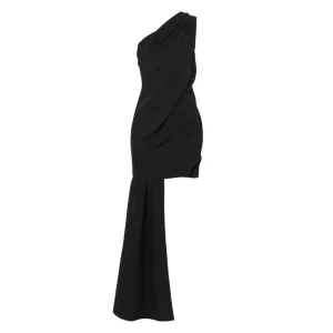 One-Shoulder Cady Drape Dress K1J04158227