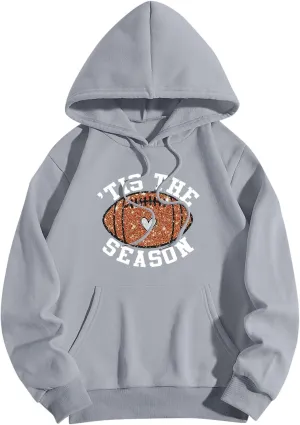 Oversized Hoodies For Women Pullover Casual Long Sleeve Drawstring Pullover With Pocket Cute Print Hoodie