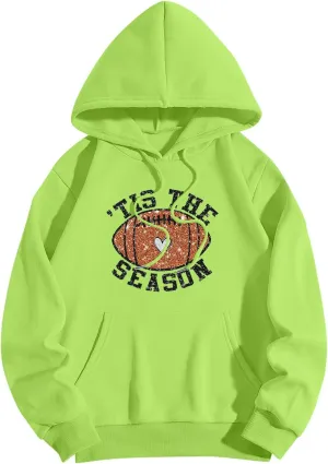 Oversized Hoodies For Women Pullover Casual Long Sleeve Drawstring Pullover With Pocket Cute Print Hoodie