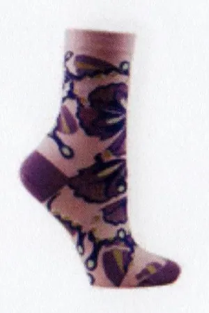 Ozone Womens Papillon Collage Sock